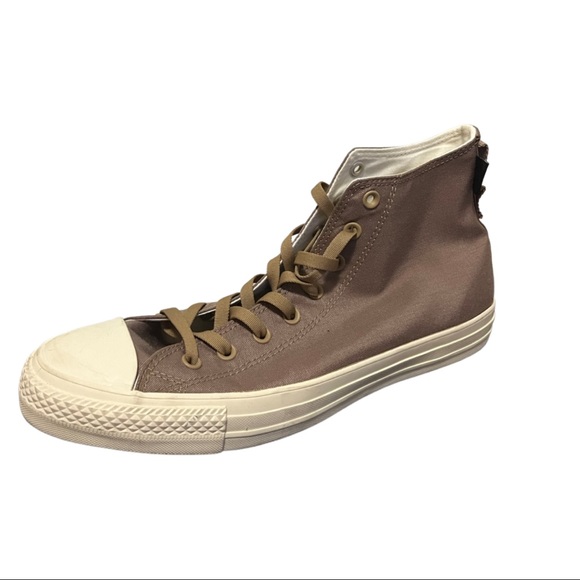Beige Cordura Hightop Converse Sneaker - Picture 3 of 7